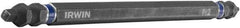 Irwin - #2" Square Size Phillips/Square Screwdriver Bit - 1/4" Hex Drive, 6" OAL - Strong Tooling