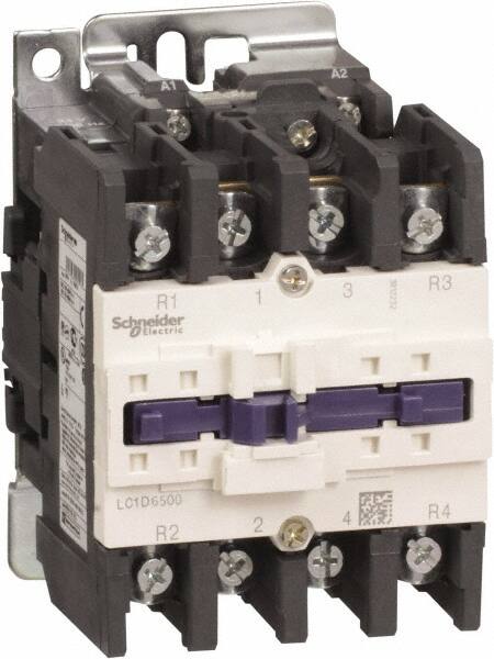 Schneider Electric - 4 Pole, 110 Coil VAC at 50/60 Hz, 80 Amp at 440 VAC, Nonreversible IEC Contactor - Bureau Veritas, CCC, CSA, CSA C22.2 No. 14, DNV, EN/IEC 60947-4-1, EN/IEC 60947-5-1, GL, GOST, LROS, RINA, RoHS Compliant, UL 508, UL Listed - Strong Tooling