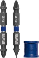 Irwin - 3 Piece, Phillips, Slotted Handle, Double End Bit Set - No. 2 Phillips - Strong Tooling