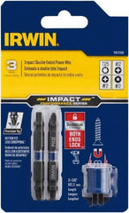 Irwin - 3 Piece, Phillips, Square, Torx Handle, Double End Bit Set - #2 - Strong Tooling