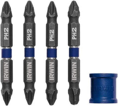 Irwin - 5 Piece, Phillips Handle, Double End Bit Set - No. 1 to No. 3 Phillips - Strong Tooling