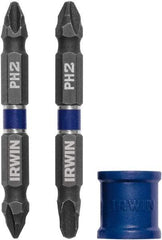 Irwin - 3 Piece, Phillips Handle, Double End Bit Set - No. 1 to No. 3 Phillips - Strong Tooling