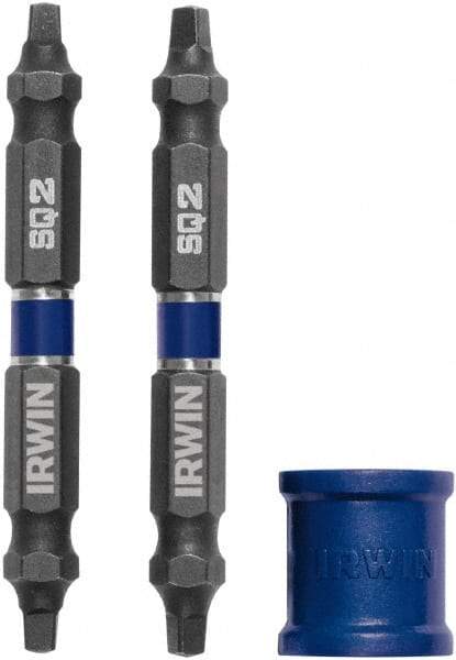 Irwin - 3 Piece, Square Handle, Double End Bit Set - #2 - Strong Tooling