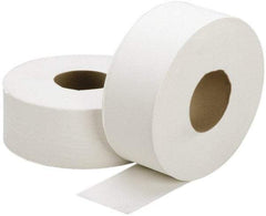 Ability One - 2,000' Roll Length x 3.7" Sheet Width, Jumbo Roll Toilet Tissue - Single Ply, White, Recycled Fiber - Strong Tooling