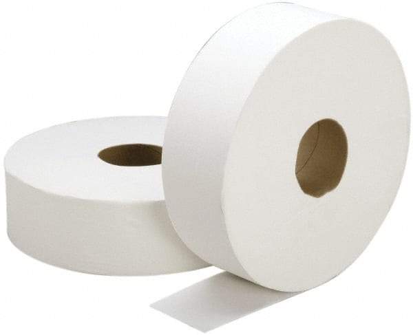 Ability One - 2,000' Roll Length x 3.7" Sheet Width, Jumbo Roll Toilet Tissue - 2 Ply, White, Recycled Fiber - Strong Tooling