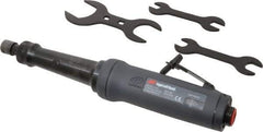 Ingersoll-Rand - 1/4" Collet, Straight Handle, Angle Air Die Grinder - 18,000 RPM, Rear Exhaust, 55 CFM, 1.35 hp, 3/8 NPT - Strong Tooling