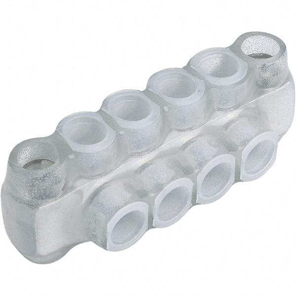 Panduit - 4 Port, 2/0 to 14 AWG Compatible, Tap Connector - 2.86" OAL x 1.31" OAW x 1.36" OAH, Clear - Strong Tooling