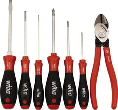 Wiha - 7 Piece Cutting Plier Set - Comes in Clamshell - Strong Tooling