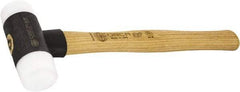 Osca - 24 oz Head 2" Face Diam Iron Soft Face Dead Blow Hammer with Tips - 12-39/64" OAL, Hickory Handle - Strong Tooling