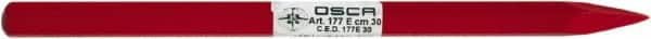 Osca - 12" OAL x 13/32" Blade Width Brick Chisel - Forged Steel Handle - Strong Tooling