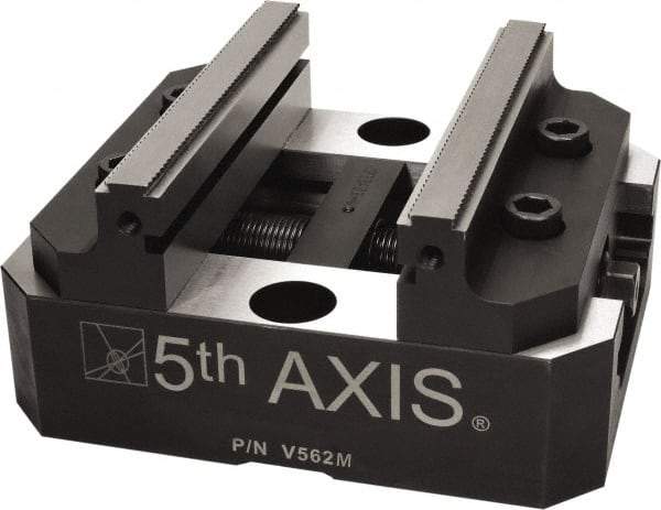 5th Axis - 125mm Jaw Width, 74mm High x 150mm Long x 125mm Wide Vise - For Use with 5 Axis Workholding Systems - Strong Tooling