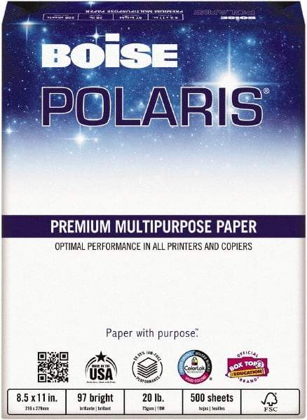 Boise - 2,500 Sheets White Photo Paper - Use with Laser Printers, Inkjet Printers, Copiers - Strong Tooling