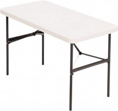 ALERA - 24" Long x 48" Wide x 29" High, Folding Table - Platinum - Strong Tooling