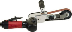 Chicago Pneumatic - 1 x 18 Inch, 22,000 RPM Air Belt Sander - 0.75 Hp, 1/4 Inch Inlet, 7.95 CFM Air Consumption, Rear Exhaust - Strong Tooling