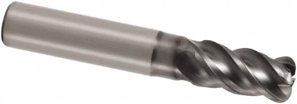 Seco - 16mm, 4 Flute, Single End, Solid Carbide, 4mm Corner Radius End Mill - 100mm OAL, 42° Helix, Right Hand Flute, 32mm LOC, Right Hand Cut, 45mm Extended Reach - Strong Tooling