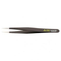 3C SA FINE ROUNDED SHORTER TWEEZERS - Strong Tooling