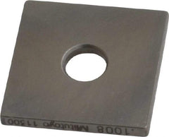 Mitutoyo - 0.1008" Square Steel Gage Block - Accuracy Grade 0, Includes Certificate of Inspection - Strong Tooling