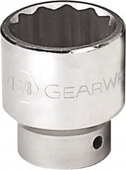 GearWrench - 2", 3/4" Drive, Standard Hand Socket - 12 Points, 2-13/16" OAL, Alloy Steel, Chrome Finish - Strong Tooling