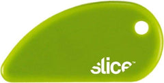 Slice - Fixed Safety Cutter - 62mm Blade, Green Non-Slip Comfort Handle, 1 Blade Included - Strong Tooling