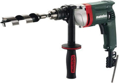 Metabo - 1/2" Keyed Chuck, 0 to 650 RPM, Pistol Grip Handle Electric Drill - 6.7 Amps, 120 Volts, Non-Reversible - Strong Tooling