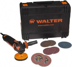 WALTER Surface Technologies - 4-1/2" Pad Diam, 2,000 to 7,000 RPM, 13.5 Amp, Handheld Electric Polisher - 120 Volt - Strong Tooling