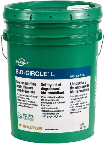 Bio-Circle - 5.3 Gal Bucket Parts Washer Fluid - Water-Based - Strong Tooling