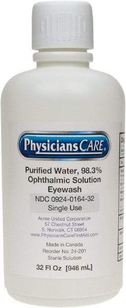 PRO-SAFE - 32 oz, Disposable Eyewash Single Refill Station - Approved by FDA - Strong Tooling