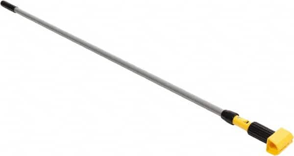 Rubbermaid - 60" Standard Aluminum Clamp Jaw Mop Handle - 5" Mop Head Band, Plastic Connector, Use with Wet Mops - Strong Tooling