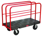 Sheet & Panel Truck 24 x 48 - Removable 27" high vertical frames - Duramold™ -- 2 fixed, 2 swivel casters - Strong Tooling