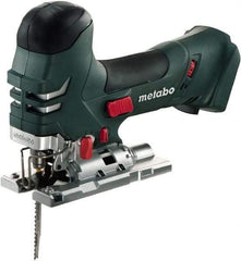 Metabo - 18 Volt, 3,000 SPM, 5-1/4" Stroke Length, Lithium-Ion Cordless Jigsaw - 45° Cutting Angle, Series M18 - Strong Tooling