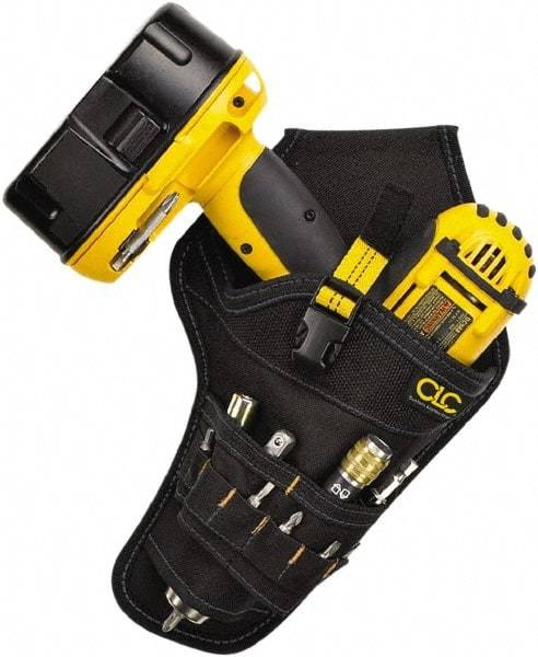 CLC - Drill/Impact Driver Holster with 8 Pockets - Ballistic Polyester, Black - Strong Tooling