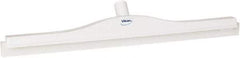 Vikan - 20" Rubber Blade Floor Squeegee - Double Edge, White, Plastic Holder - Strong Tooling