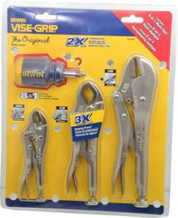 Irwin - 4 Piece Locking Plier Set - Comes in Display Card - Strong Tooling