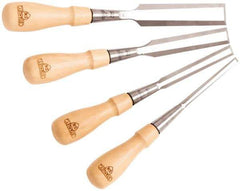 Stanley - 4 Piece Wood Chisel Set - 13-1/4" OAL, Hornbeam Wood, Sizes Included 1/4 to 1" - Strong Tooling