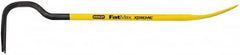 Stanley - 24" OAL Wrecking Bar - 5-21/64" Wide, Spring Steel - Strong Tooling