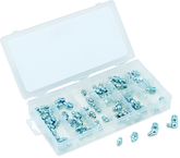 70 Pc. Grease Fitting Assortment - Contains: straight; 45 degree and 90 degree - Strong Tooling