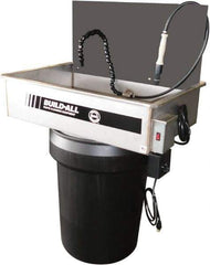 Build-All - Drum Mount Water-Based Parts Washer - 25 Gal Max Operating Capacity, 304 Stainless Steel Tank, 115 Input Volts - Strong Tooling