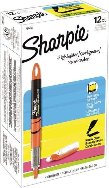 Sharpie - Fluorescent Orange Highlighter - Chisel Tip, AP Nontoxic Ink - Strong Tooling