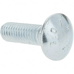 Value Collection - 3/8-16 UNC 1-1/4" Length Under Head, Standard Square Neck, Carriage Bolt - Grade 2 Steel, Zinc-Plated Finish - Strong Tooling