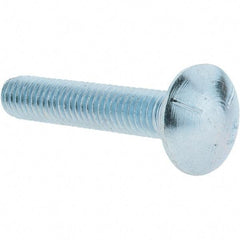 Value Collection - 3/8-16 UNC 2" Length Under Head, Standard Square Neck, Carriage Bolt - Grade 5 Steel, Zinc-Plated Finish - Strong Tooling