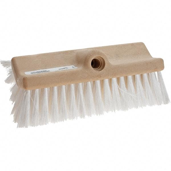 Weiler - Synthetic Scrub Brush - 10" Long Head, White - Strong Tooling