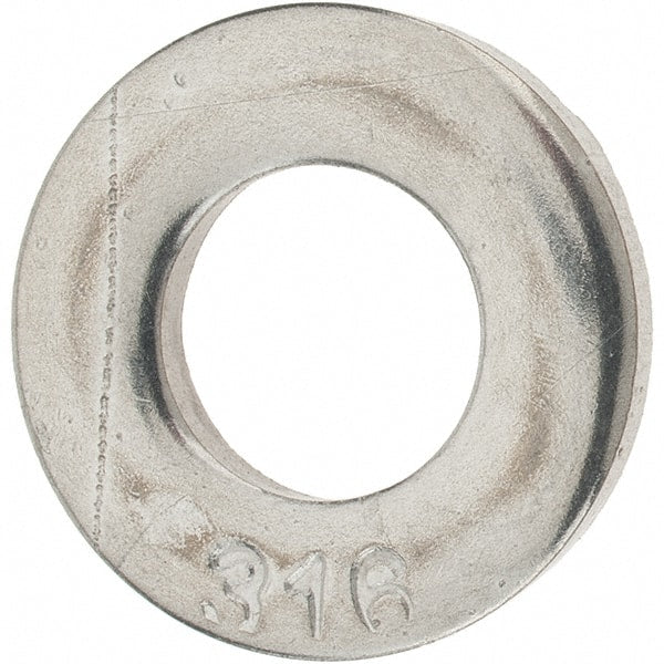 1/2″ Screw SAE Flat Washer: Grade 316 Stainless Steel 17/32″ ID, 1-1/16″ OD, 0.095″ Thick