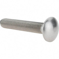 Value Collection - 1/2-13 UNC 3" Length Under Head, Standard Square Neck, Carriage Bolt - 18-8 Stainless Steel, Uncoated - Strong Tooling