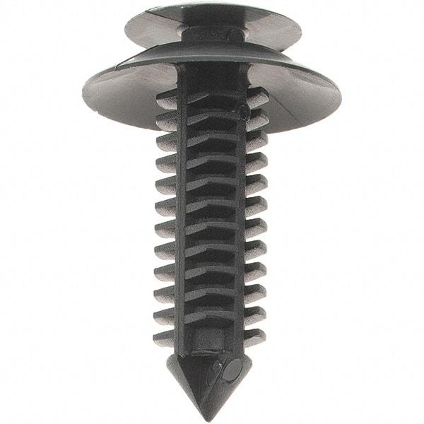 Value Collection - 8mm Hole Diam, 14mm OAL, Ratchet Shank, Nylon Panel Rivet - 8mm Material Thickness - Strong Tooling