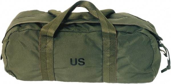 Ability One - 2 Pocket Olive Drab Canvas Tool Bag - 6" Wide x 19-1/2" Deep x 8-1/2" High - Strong Tooling