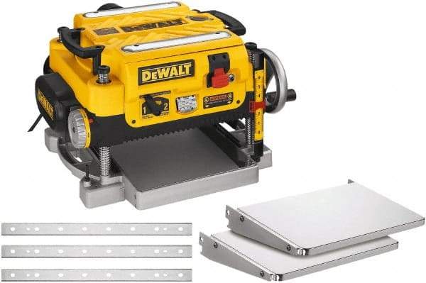 DeWALT - 115 Volt, 15 Amp, 10,000 RPM, Bench Planer - 1/8 Inch Depth of Cut, 13 Inch Wide, 6 Inch Depth Capacity - Strong Tooling