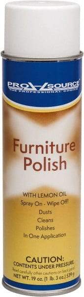 PRO-SOURCE - 19 Fluid Ounce Furniture Polish - Lemon Scent, Aerosol - Strong Tooling