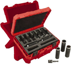 Milwaukee Tool - 9 Piece 1/2" Drive Deep Well Impact Socket Set - Strong Tooling