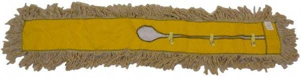 PRO-SOURCE - 60" Long x 5" Wide Cotton Dust Mop Head - White, Looped Head, Launderable - Strong Tooling