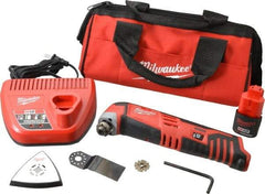 Milwaukee Tool - 12 Volt Cordless Multi Tool Kit - 5,000 to 20,000 RPM, Battery Included - Strong Tooling